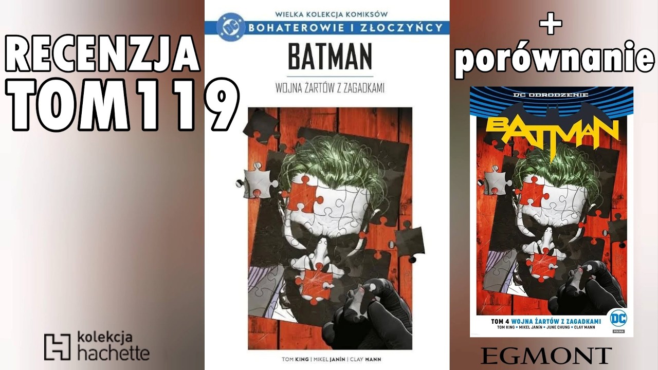 Batman: Wojna Żartów z Zagadkami - prezentacja i porównanie Egmont vs Hachette - recenzja