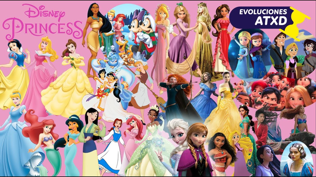 Evolución de Las Princesas de Disney (1937 - 2023)