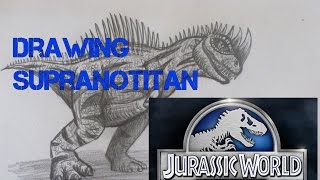 How To Draw Supranotitan From Jurassic World The Game