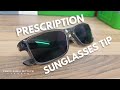 Thick prescription sunglasses lenses  advice