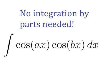 Integral of cos(ax)cos(bx) WITHOUT integration by parts
