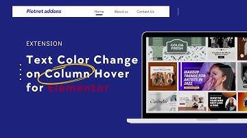 Text Color Change on Column Hover for Elementor using Piotnet Addons For Elementor