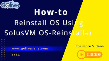 How to Reinstall OS Using SolusVM OS Reinstaller   GoLive Naija