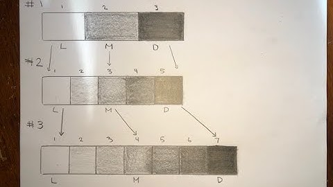 Creating Value Scales Using Gradation & a Pencil