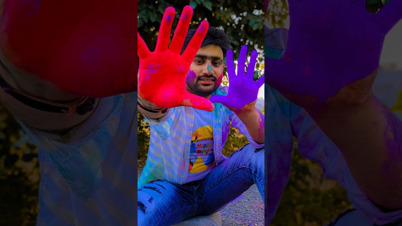 very Close-up Click_ Holi photoshoot | happy holi new pose 2023 