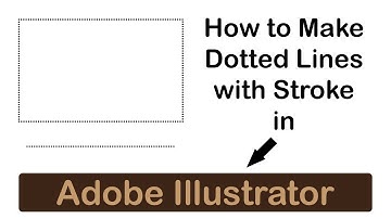 How to make Dotted Lines with Stroke In Adobe Illustrator