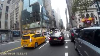 Biking 42nd Street from Broadway to 3rd Avenue