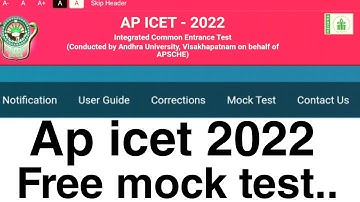 APICET 2022 Free mock test..