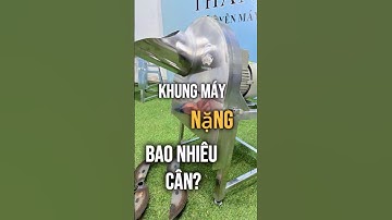 Khung máy Băm thái chuối làm bằng INOX dày 2 li nặng bao nhiêu KG? #maythaichuoi #maybamchuoi