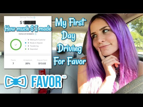 How Much Money I Made Delivering For Favor! *first day*