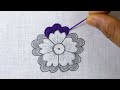 Very Beautiful Flower Embroidery Tutorial,Hand Embroidery Easy Flower Embroidery For Beginner,Sewing