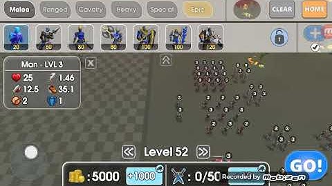 Epic Battle simulator 2 (Level 52 Gameplay)