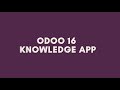Odoo 16 Knowledge App