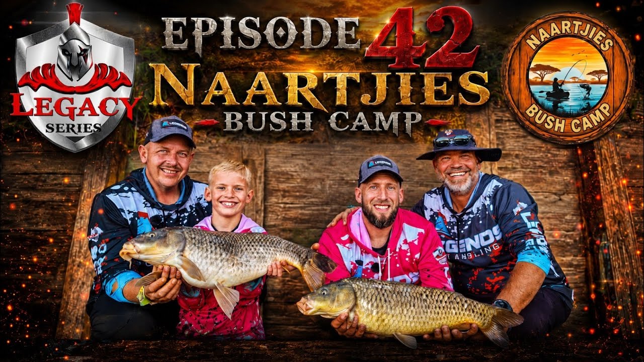 🏆 PB'S BROKEN! WINTER RIVER FISHING ACTION AT NAARTJIES BUSH CAMP! 🏆

Join the Legends Pro Angling Team, Raymano Venter and Christiaan De Beer, as they head to the beautiful Naartjies Bush Camp just outside Parys in search of quality river fish during the heart of winter!

This action-packed session puts the brand-new Legacy Series enhanced flavour range to the test, including:

🔥 Sparticus
🔥 Mufasa
🔥 Rafiki
🔥 Maximus Mavva
🔥 Top Shot

These exciting new products have been supercharged with World Carp Champion Johan de Klerk's famous MANHU and MAVVA amino and protein powders, designed to increase attraction, improve nutritional value, and give anglers the edge when targeting bigger fish.

🎣 NEW PRODUCT LAUNCH ALERT! 🎣

This episode also features the exciting launch of the all-new Legacy Specimen Carp Range, developed for serious anglers targeting bigger carp:

✅ Legacy Mixed Pop-Up & Wafter Tubs
✅ Legacy Mixed Hookbait Boilie Tubs
✅ Legacy Feeding Boilies

Available in a variety of colours, flavours, and sizes, these innovative products offer anglers maximum versatility while providing exceptional value for money. Whether you're targeting river carp or specimen giants, the new Legacy range has you covered!

Joining the adventure are father-and-son Legacy Ambassadors Joshua and Jamie van Heerden, making this a true family fishing experience filled with laughs, learning, and unforgettable moments on the water.

Winter river fishing can be tough, but armed with the latest Legacy products and years of experience, the team set out to prove that quality bait and good preparation can make all the difference.

💥 BIG CARP LANDED
💥 PERSONAL BESTS SHATTERED
💥 NEW LEGACY PRODUCTS TESTED
💥 WINTER FISHING TIPS & TACTICS
💥 FAMILY FISHING MEMORIES
💥 ACTION-PACKED RIVER SESSION

Can the new Legacy enhanced flavours and specimen range unlock the secret to winter river success?

Watch until the end and find out!

👇 COMMENT BELOW:
Which new Legacy product are you most excited to try?

🔥 Sparticus
🔥 Mufasa
🔥 Rafiki
🔥 Maximus Mavva
🔥 Top Shot
🎣 Mixed Pop-Ups & Wafters
🎣 Mixed Hookbait Boilies
🎣 Feeding Boilies

👍 LIKE
🔔 SUBSCRIBE
📢 SHARE WITH YOUR FISHING BUDDIES

Thank you to everyone who supports Legends Pro Angling, Legacy Series, and our incredible team of Ambassadors helping us grow the sport across South Africa.

🎣 UNLEASH THE LEGEND IN YOU! 🎣

#LegendsProAngling #LegacySeries #WinterFishing #RiverFishing #CarpFishing #SpecimenCarp #JohanDeKlerk #Mavva #Manhu #Sparticus #TopShot #MaximusMavva #Rafiki #Mufasa #LegacyBoilies #LegacyPopUps #LegacyWafters #FishingSouthAfrica #PBFish #NaartjiesBushCamp #BigCarp #FishingAdventure #UnleashTheLegendInYou