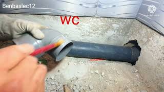 Installation and distribution of sewage pipes in the bathroom