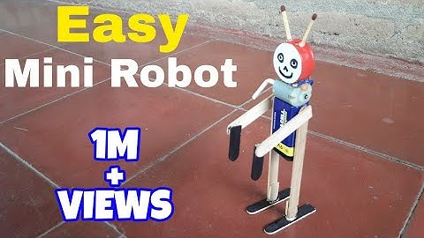 Diy How To Make Mini Robot Self Moving Easy Science Projects