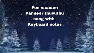 pon vaanam panneer thoovuthu song with keyboard notes | Indru nee naalai naan | ARUSH NA