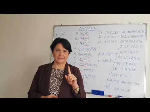 იტალიური მე-5 გაკვეთილი, numeri