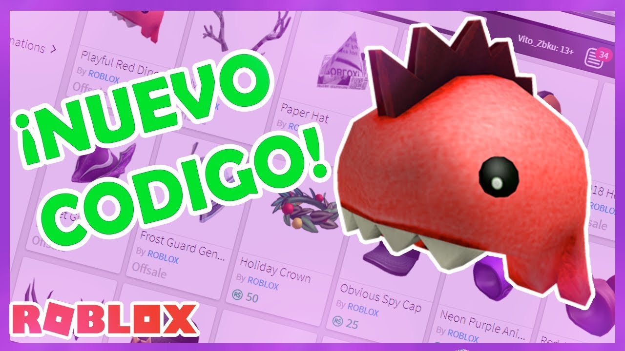 Como Tener El Gorro Rojo De Dinosaurio V Codigo Roblox Youtube - sombrero de dinosaurio roblox