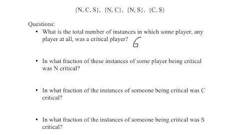 Math 103 Measuring Power 04: Critical players in a winning coalition