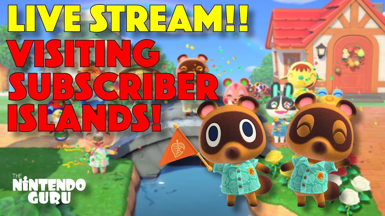 LIVE STREAM!! Visiting SUBS Islands in Animal Crossing New Horizons