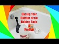 How to Unclog Bathtub drain in Minutes with Vinegar and Baking soda