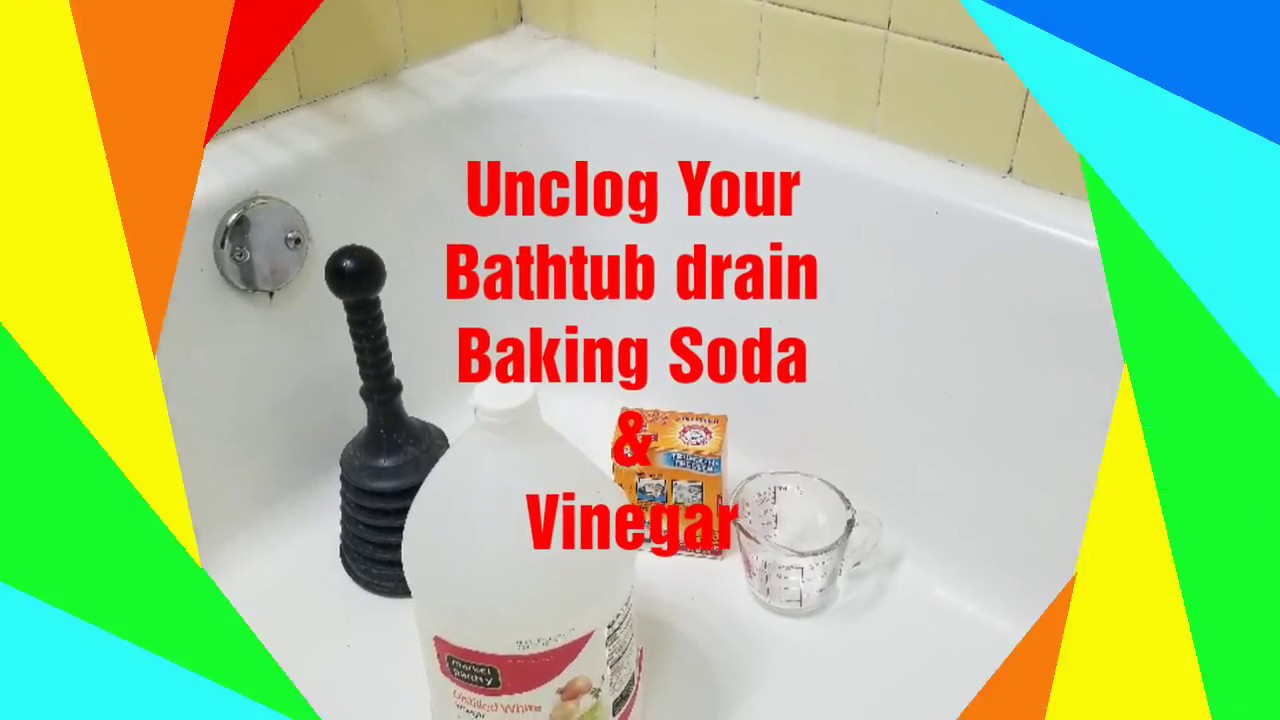 How To Unclog Bathtub Drain In Minutes With Vinegar And Baking Soda How To Unclog Bathtub Drain In Minutes With Vinegar And Baking Soda