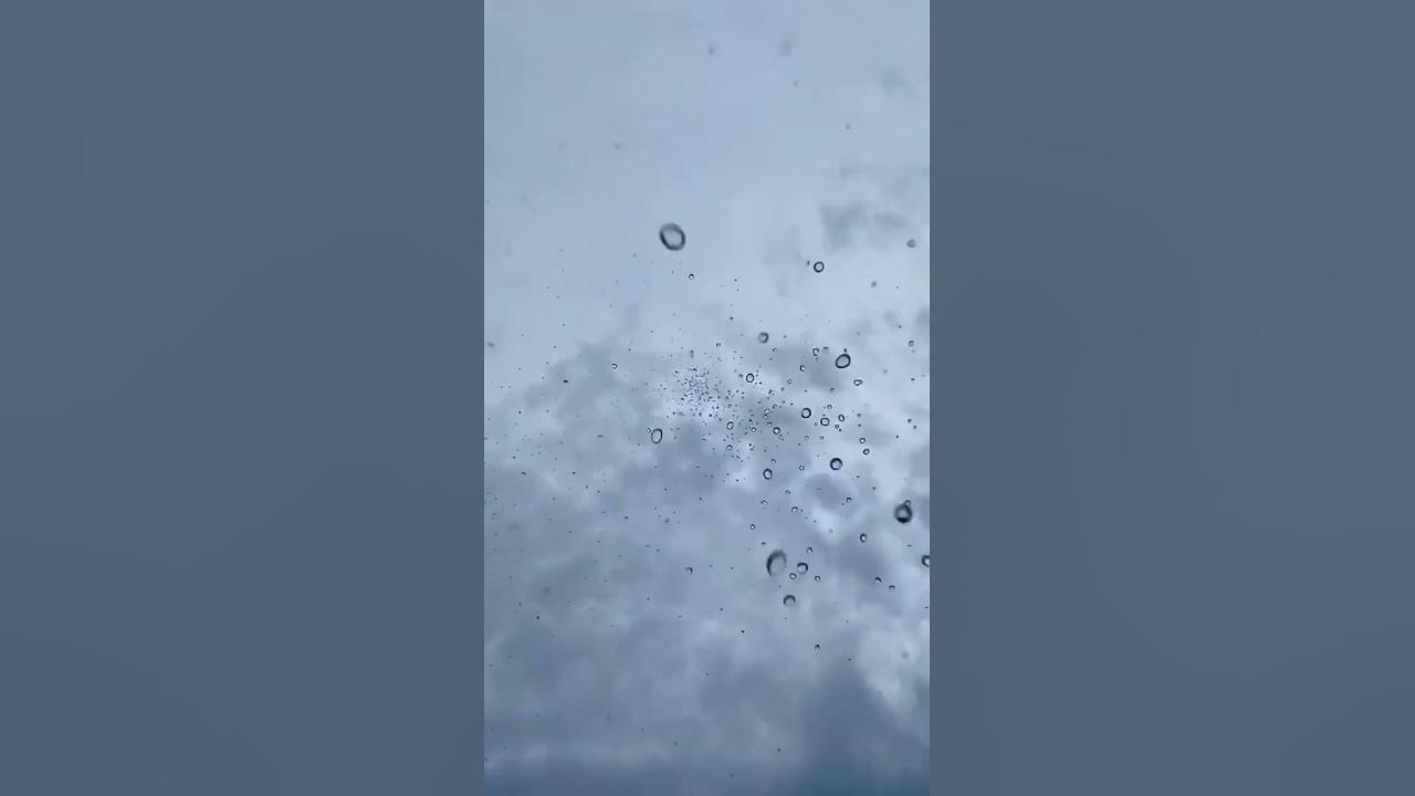 Rain droplets on my face