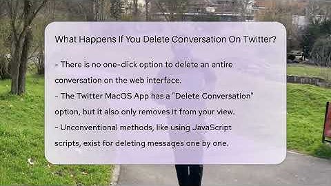 What Happens If You Delete Conversation On Twitter? - Everyday-Networking