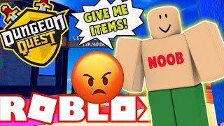5 Types of THE WORST PLAYERS In Dungeon Quest Roblox! *NOOBS*