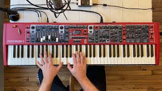 Nord Stage 3 - Building a Piano and Pad Layered Sound Tutorial - Great for Worship/Church!