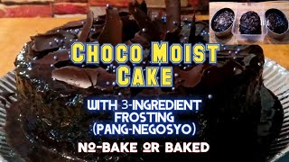 Moist chocolate cake is our all-time favorite. it topped with
condensed milk frosting and shards. this choco so fudgy. also ...