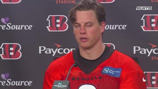 Here's everything Joe Burrow said in his first press conference of the offseason
