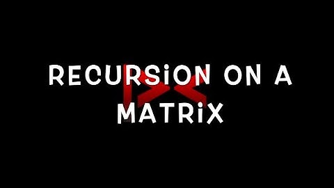 Recursion on matrix | Minimum cost to travel in matrix
