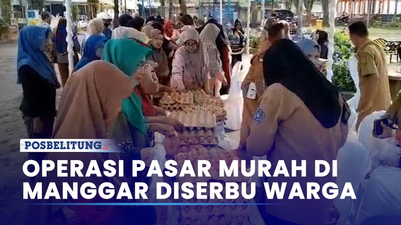 Operasi Pasar Murah di Manggar Belitung Timur Diserbu Warga, 4 Ton Beras Ludes Disiapkan
