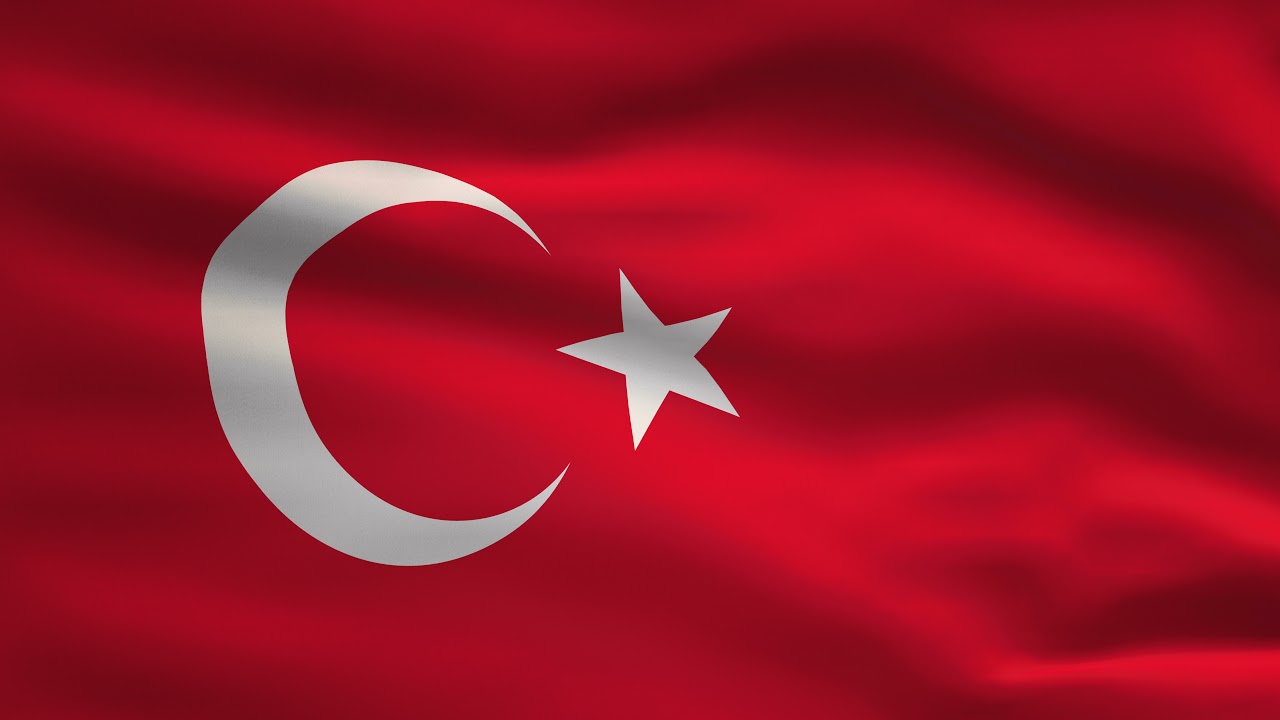 Turkey Waving Flag Animation | 8k Ultra HD | Flags of the World