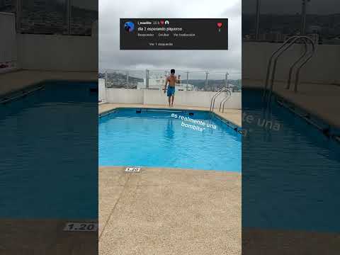 Día 3 #piscina #reto #desafio #youtubeshorts #disciplina #desarrollopersonal #metas