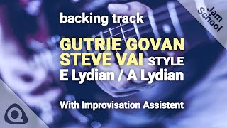 LYDIAN Backing Track - Guthrie Govan & Steve Vai Style - E Lydian - A Lydian