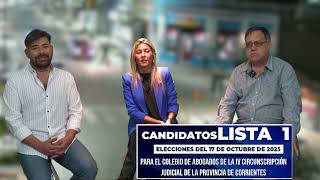 Elecciones en el Colegio de Abogados de la IV Circunscripción: conocé a los candidatos de la Lista 1