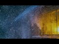 Brutal Blizzard Snowstorm Around a Remote Cabin┇Freezing Winds Ambience for Deep Sleep