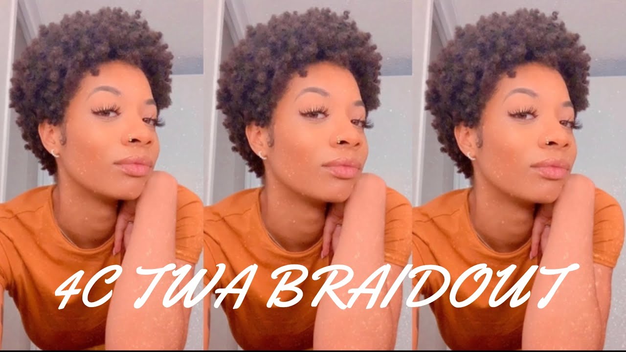 BRAIDOUT ON 4C TWA | HOW I ACHIEVE MY AFRO