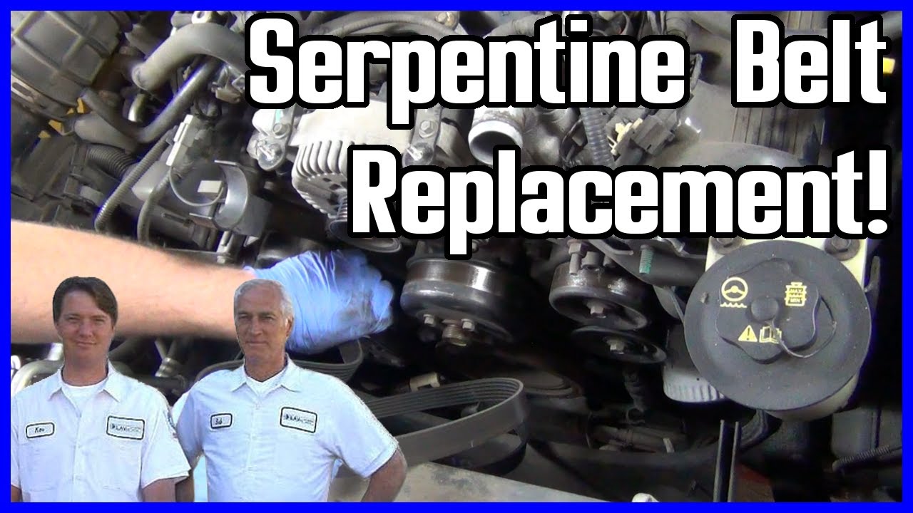 How to Replace Serpentine Belt Ford Explorer 2002-2005 4.6L V8 - YouTube