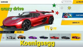 Crazy Koenigsegg driving 🚗 and drifting ❤ extreme car driving simulator V2 2021 screenshot 1