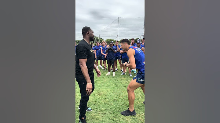 UFC world champion Jon Jones teaches fighting moves to Canterbury Bulldogs