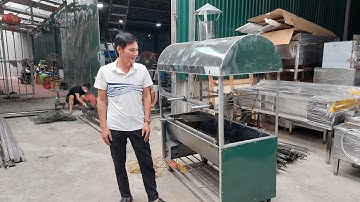 Lò quay vịt nướng than hoa 2 tầng 10 xiên