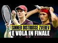 SINNER DISTRUGGE ZVEREV AI MASTERS DI PARIGI E VOLA IN FINALE: L'ITALIANO VINCE 6-0 6-1