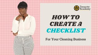 HOW TO CREATE A CHECKLIST FOR CLEANING COMPANY (QUICK AND EASY) screenshot 1