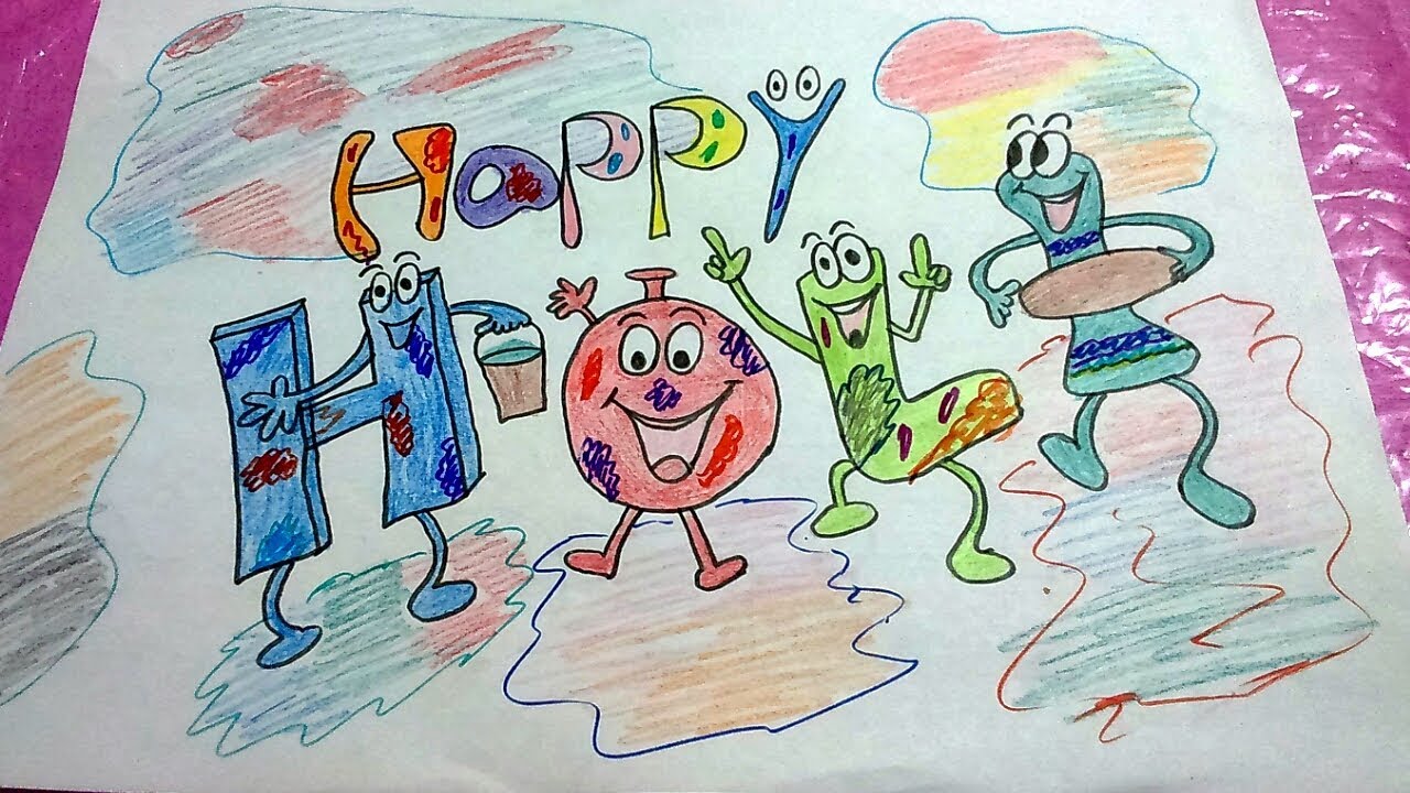 how to make handmade holi cards