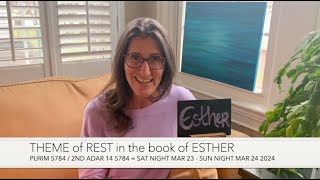 Fresh Revelation of REST from  the book of ESTHER by Christine Vales / Purim 2024 Resimi