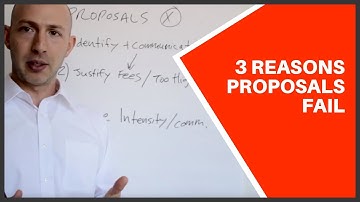 3 REASONS CONSULTING PROPOSALS FAIL
